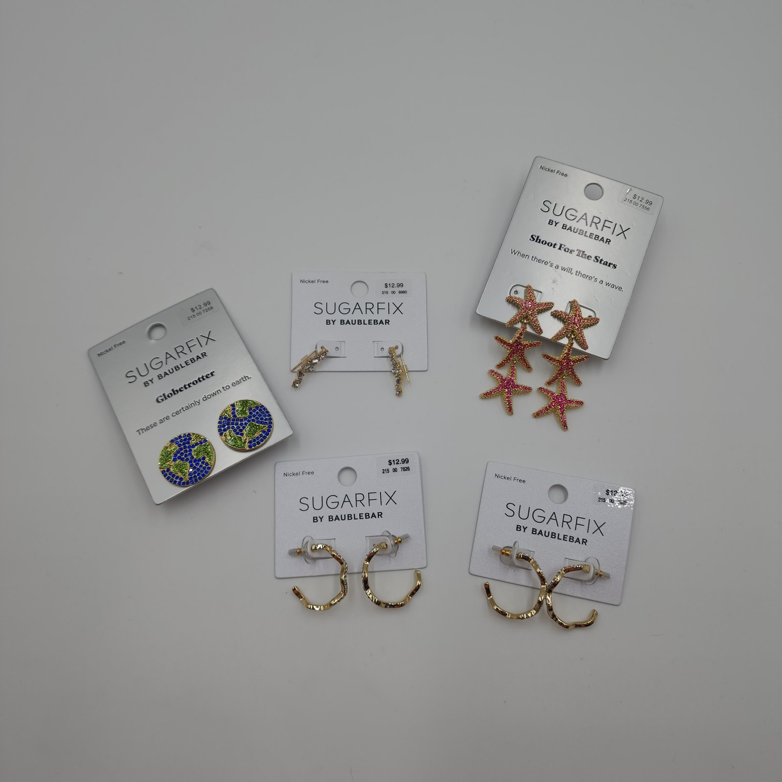 Sugarfix By Baublebar Bundle Of Four Earrings Starfish Butterflies